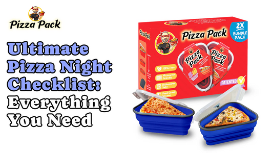 Pizza Pack 2X bundle pack showing BPA-free collapsible pizza storage solution.
