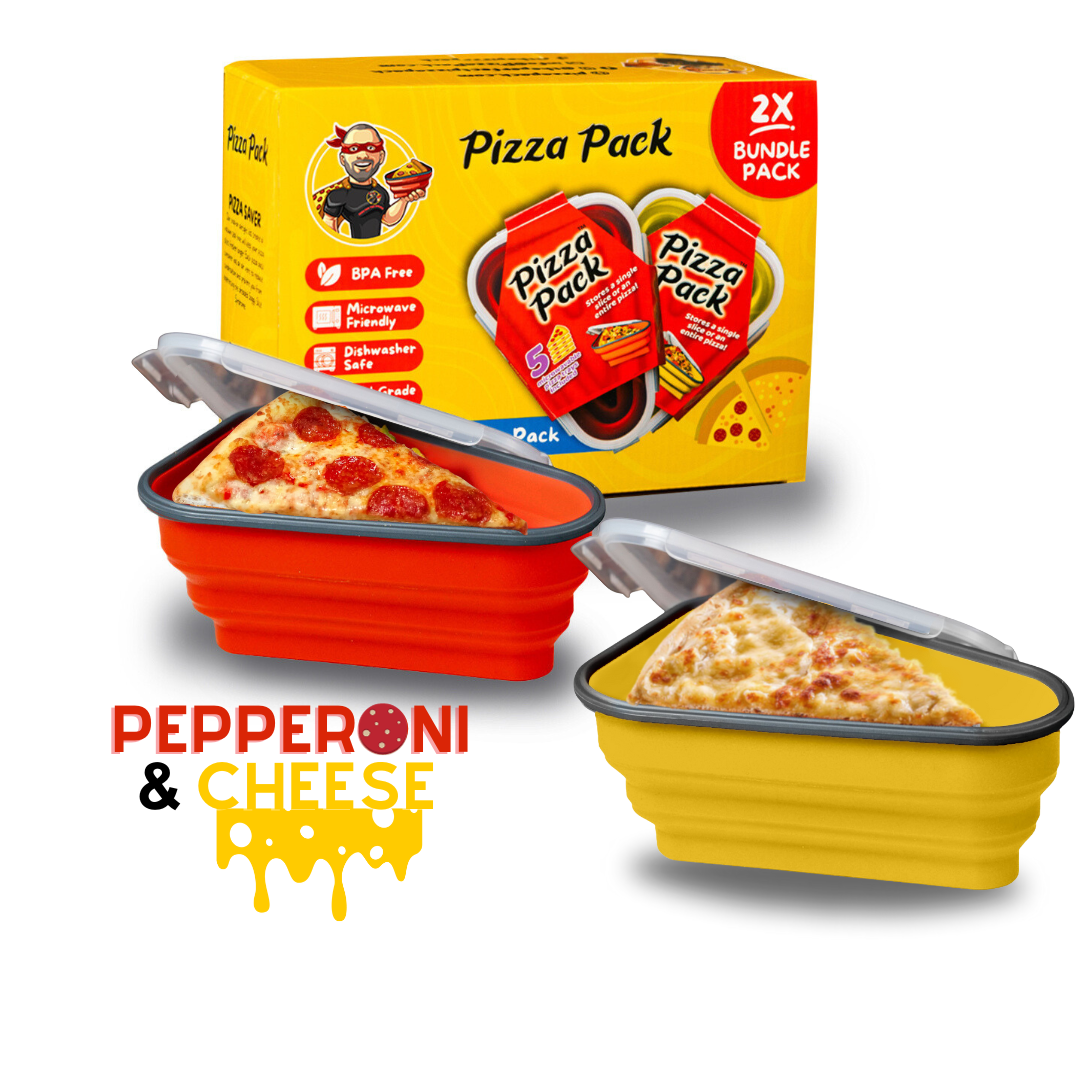This collapsible pizza pack container is a genius way to store